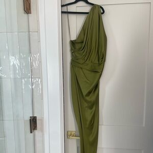 The Sei one shoulder silk dress NWOT
